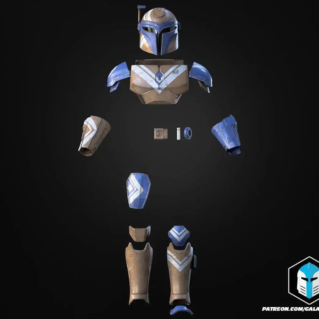 Mandalorian Armor Loyalty front view 3D printed cosplay NMT's Workshop