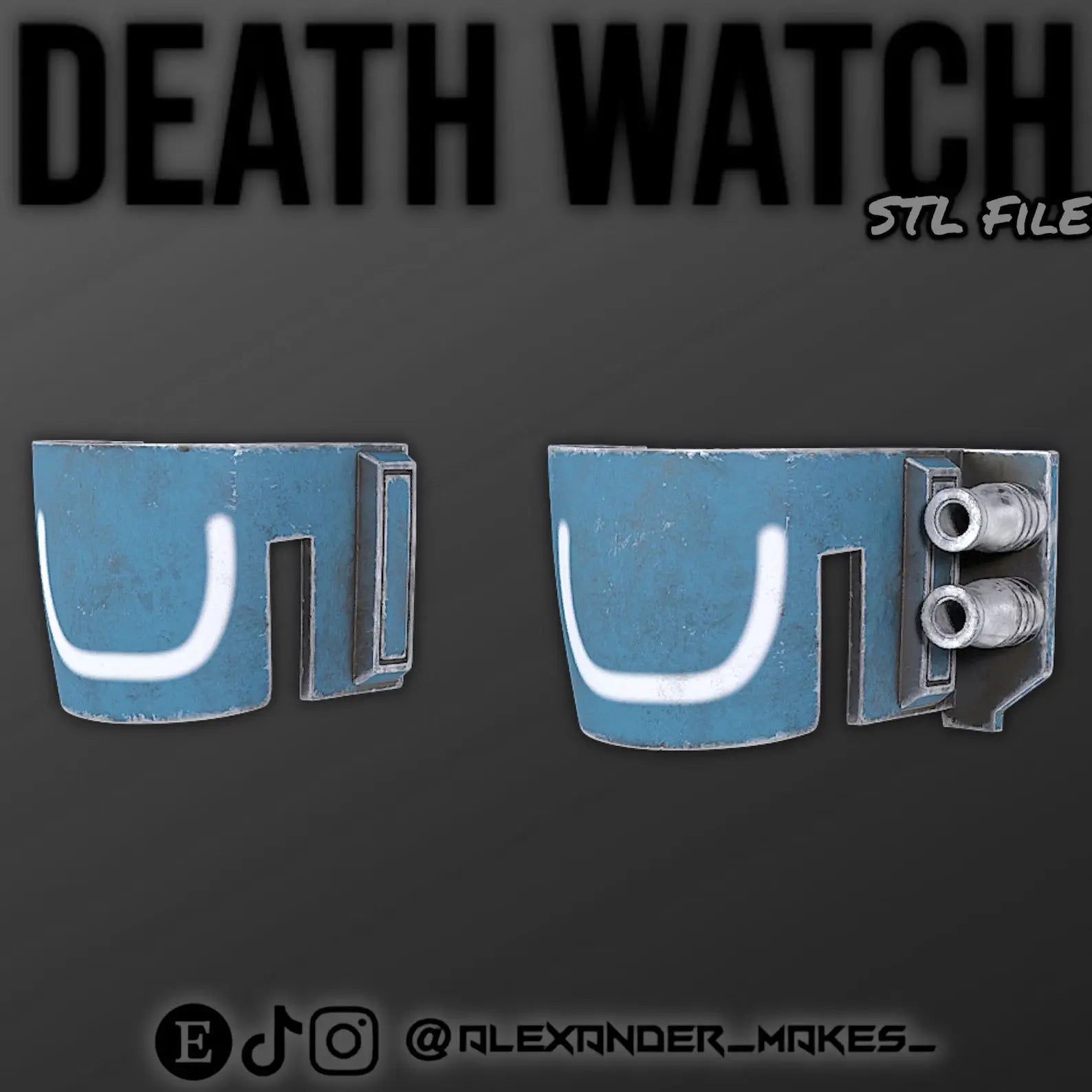 Mandalorian Knees Customized Death Watch NMT's Workshop